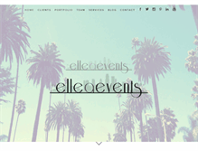 Tablet Screenshot of elleaevents.com